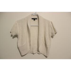 Made For Me 2 Look Amazing Knit Pull Over White Sweater Size M Pre-Owned